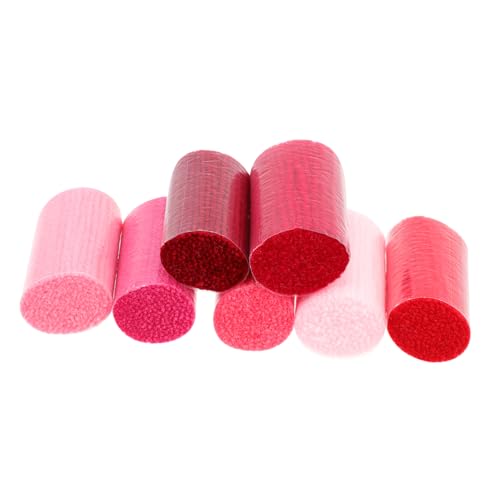HORIALENCE 7 Stück DIY Teppich Kit Teilig Acrylgarn für Latch Hook Bastelbedarf für Selbstgemachte Teppiche Geeignet für Kissen Decken und Mehr Pastellfarben von HORIALENCE