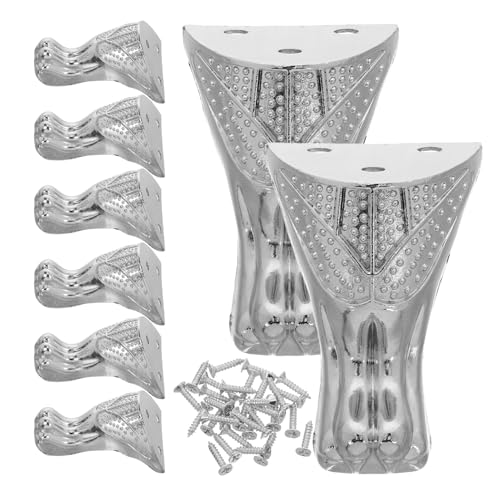 HORIALENCE 8 Stück Eckstützklammern Für Möbel, Vintage-metallfüße, Wackelfrei, Schmuckkästchenbeine, Holzkisten-eckenschutz Für Heimwerker-Hardware von HORIALENCE