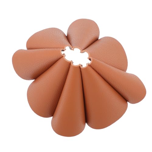 HORIALENCE Bunter Sechseckiger Lampenschirm Staubschutz Langlebige Lampenabdeckung für Tisch Decken Nachttischlampen Einfache DIY heimdekor accessoire Braun von HORIALENCE