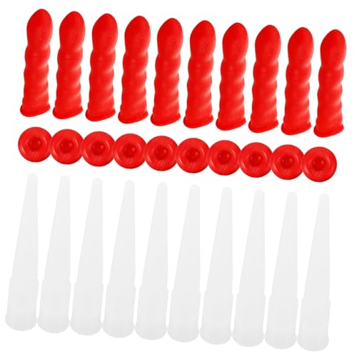 HORIALENCE Caulk Caps Dichtmittel Schutzkappen mit Caulking Tips Langlebig und Wiederverwendbar für Fenster Türabdichtung Glasverklebung Verhindert Austrocknen und Spart Dichtmittel von HORIALENCE