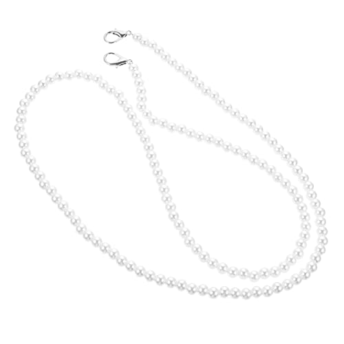 HORIALENCE Perlenkette für Handtaschen 120cm Selbstgemacht Schulterriemen Ersatzriemen für Taschen Perlen Design für Clutches und Umhängetaschen von HORIALENCE