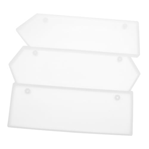 HORIALENCE DIY Türschild Silikonform Flexible Langlebige Silikonform mit Glatter Innenfläche Transparent für Klare Sicht für Handgefertigte Türschilder und Dekorationen Einfaches Entformen von HORIALENCE