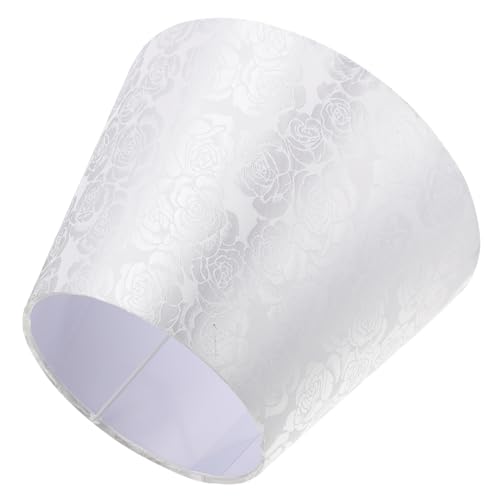 HORIALENCE Dekorativer Stoff Lampenschirm mit Blumenstickerei Langlebiger Jacquard Lampenschirm für Tischleuchten Einfache Montage Vielseitig für Schlafzimmer Wohnzimmer Geeignet von HORIALENCE