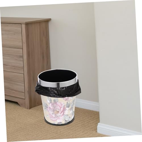 HORIALENCE Edelstahl Mülleimer ohne Deckel Dekorativer Abfalleimer Kompakt Platzsparend Robust für Bad Wohnzimmer Büro Vielseitig Einsetzbar von HORIALENCE