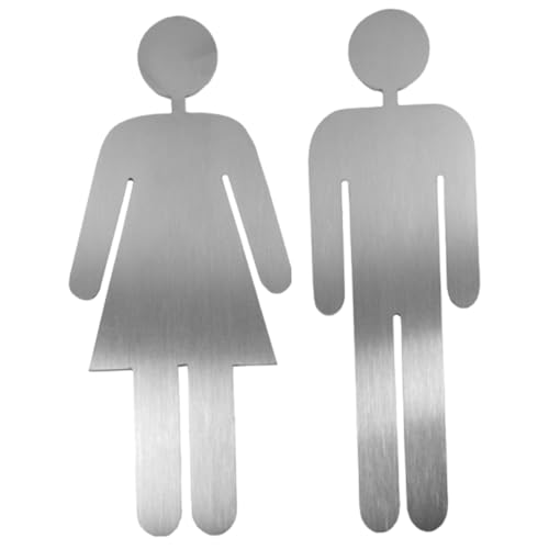 HORIALENCE Edelstahl Wc Schild Rostfrei Langlebig Damen Unisex Toilettenschild für Zuhause Hotel Büro Selbstklebend Vielseitig Einsetzbar Modernes Design Geeignet für Glatte Oberflächen HORIALENCE Edelstahl Wc Schild Rostfrei Langlebig Damen Unisex Toilettenschild für Zuhause Hotel Büro Selbstklebend Vielseitig Einsetzbar Modernes Design Geeignet für Glatte Oberflächen von HORIALENCE