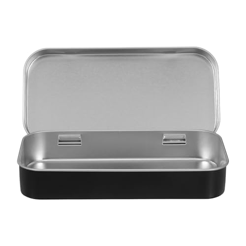 HORIALENCE Eleganter Schwarzer Metallbehälter für Schmuck und Bastelbedarf Tragbare Rechteckige Aufbewahrungsbox für Zuhause und Büro Langlebig und Pflegeleicht HORIALENCE Eleganter Schwarzer Metallbehälter für Schmuck und Bastelbedarf Tragbare Rechteckige Aufbewahrungsbox für Zuhause und Büro Langlebig und Pflegeleicht von HORIALENCE
