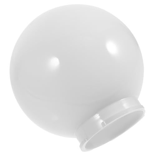 HORIALENCE Ersatz Kugel Lampenschirm aus Opalglas Ømm für Außenwandlampen und Pfostenleuchten Robustes Patio Lampshade mit Einfachem Montage System Kompatibel als Globe Light Cover von HORIALENCE