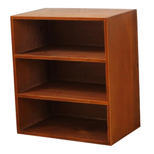 HORIALENCE Holz Bücherregal Desktop Organizer Stufiges Aufbewahrungsregal für Makeup Werkzeuge und Tee Tassen Multifunktionale Holzablage für Stilvolle Organisation und Effiziente Nutzung des HORIALENCE Holz Bücherregal Desktop Organizer Stufiges Aufbewahrungsregal für Makeup Werkzeuge und Tee Tassen Multifunktionale Holzablage für Stilvolle Organisation und Effiziente Nutzung des von HORIALENCE