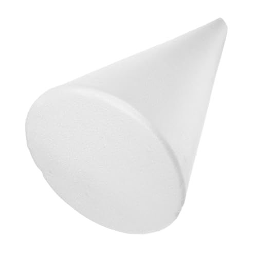HORIALENCE Styroporkegel in Kegelform Aus Weißem Polystyrol Für Bastelprojekte Blumenarrangements Und Partydekorationen Für Heimwerker Und Handgemachte Dekorationen von HORIALENCE