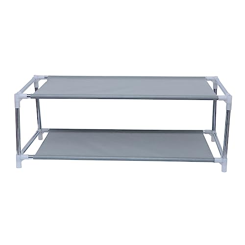 HORIALENCE Metall Schuhregal Kreatives Doppelstöckiges Schuhregal für Schule und Studentenwohnheim Platzsparende Aufbewahrung für Schuhe und Einfach zu Montieren für Schlafzimmer und Flur HORIALENCE Metall Schuhregal Kreatives Doppelstöckiges Schuhregal für Schule und Studentenwohnheim Platzsparende Aufbewahrung für Schuhe und Einfach zu Montieren für Schlafzimmer und Flur von HORIALENCE