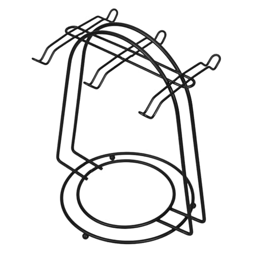 HORIALENCE Metallischer Halter für Untertassen Organizer für Küchen und Esszimmer mit Stabiler Runder Basis von HORIALENCE