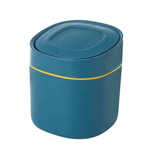 HORIALENCE Mini Mülleimer mit Pop Deckel Kreativer Abfalleimer für Zuhause und Büro Farblich Variabel für Papierabfälle Einfach zu Reinigen und Zufällige Farbe Zufällige Farbe von HORIALENCE