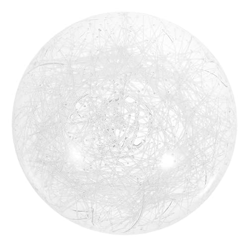 HORIALENCE Moderner Glas Lampenschirm Transparenter Runder Kugelschirm für Filamentlampen Dekorativer Ersatz Lampenschirm für Wohnzimmer und Deckenleuchten von HORIALENCE