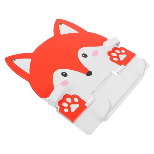 HORIALENCE Kinder Buchständer Fuchs Tragbarer Buchhalter für Kinder Stabiler Leseständer für Kochbücher und Notenblätter Multifunktionales Design für Schreibtisch und Zuhause von HORIALENCE