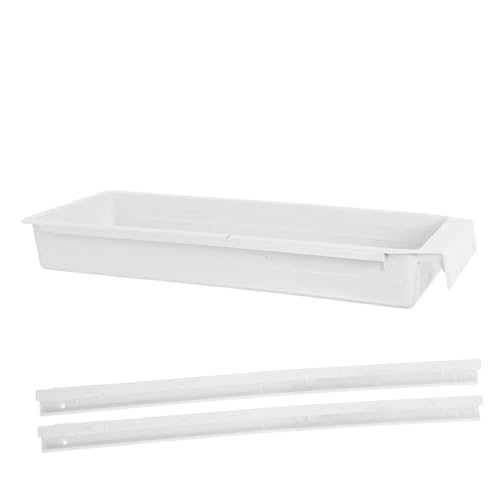 HORIALENCE Nähmaschinenschublade Nähmaschine Harthülle Näh-Organizer Für Nähzubehör Erweiterbarer Schubladenorganisator Nähorganisator Nähspeicher Nähkoffer Für Nähzubehör Hellgrau Plastik von HORIALENCE