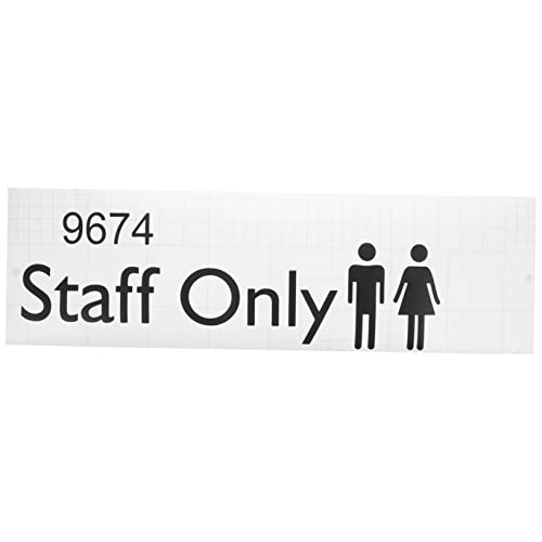 HORIALENCE Personal Warnschild Selbstklebend Hochwertige Türaufkleber für Personal Einfach zu Entfernen Langlebig und Lesbar für Büro Lager Restaurant und von HORIALENCE