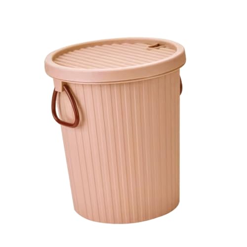 HORIALENCE Plastik Teesatzbehälter mit Deckel Doppelstöckiger Teefilter Eimer Kompakt und Tragbar Abnehmbar für Teeabfälle im Wohnzimmer Büro Braun Dicht und Leicht zu Reinigen von HORIALENCE