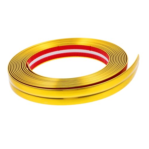 HORIALENCE Selbstklebende Zierleiste für Bodenübergänge Breit Goldene PVC Leiste für Teppich und Fliesen Installieren Dekorativ und Praktisch für Türrahmen und Räume von HORIALENCE