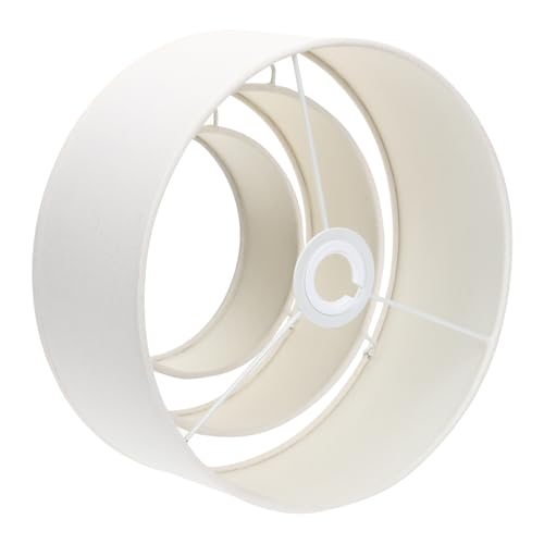 HORIALENCE Stufiger Stofflampenschirm Weißer Leinenlampenschirm Vintage Pendelleuchte Lampenschirm Ersatz Dekorative Kronleuchter Abdeckung HORIALENCE Stufiger Stofflampenschirm Weißer Leinenlampenschirm Vintage Pendelleuchte Lampenschirm Ersatz Dekorative Kronleuchter Abdeckung von HORIALENCE