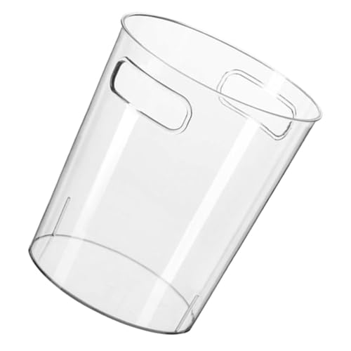 HORIALENCE Transparenter Haushalts Mülleimer mit Griff Kreativer Papierkorb aus Hochwertigem Pet Kompakter Abfallbehälter für Büro und Wohnzimmer Vielseitig Verwendbar Praktische Tisch von HORIALENCE