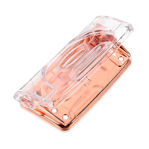 HORIALENCE Transparenter Roségold Lochstanzer Multifunktionaler Büro Lochlocher für Planer für Zuhause Büro und Schule Ergonomisches Design Starke Durchdringungskraft Rutschfest von HORIALENCE
