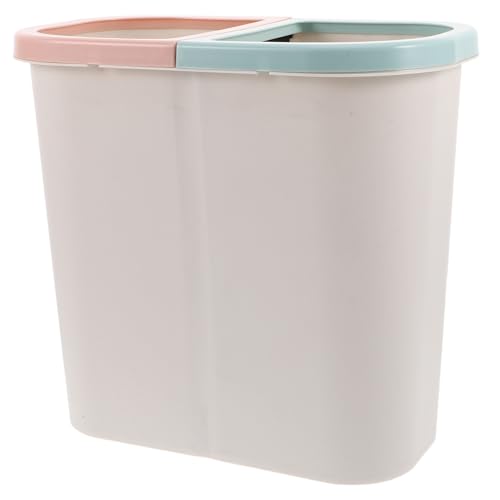 HORIALENCE Trockene Und Mülldosen Mini-papierkorb Kleiner Mülleimer Im Badezimmer Müllbehälter Schmaler Mülleimer Im Bad Dosen Recyceln Recyclingbehälter Desktop-mülleimer Weiß Plastik von HORIALENCE