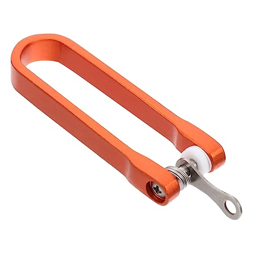 HORIALENCE U Förmiger Schlüsselhalter aus Aluminiumlegierung Tragbarer Schlüsselorganizer Orange für Outdoor Einsatz mit Sicherem Verschluss und Robustem Design für Optimale von HORIALENCE