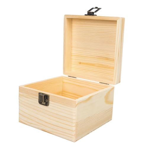 HORIALENCE Unvollendete Holzkiste für Handgefertigte Schmuckaufbewahrung DIY Malset Robustem Holz Multifunktionale Box zur Individuellen Gestaltung HORIALENCE Unvollendete Holzkiste für Handgefertigte Schmuckaufbewahrung DIY Malset Robustem Holz Multifunktionale Box zur Individuellen Gestaltung von HORIALENCE