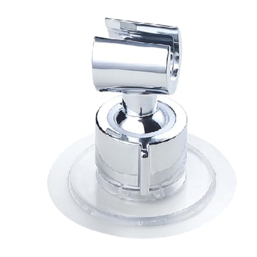 HORIALENCE Verstellbarer Duschkopfhalter ohne Bohren mit Transparenter Klebefläche Handbrausenhalterung für Einfaches Anbringen an Wand Geeignet für Gängigen Duschköpfe Einfache Montage von HORIALENCE