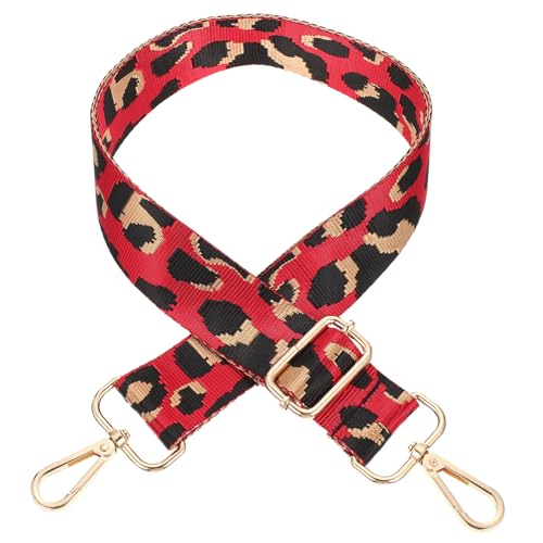 HORIALENCE Verstellbarer Schultergurt für Handtaschen DIY Taschengurt mit Leopard Muster Robust und Langlebig für Gestaltungen und Stilvolle von HORIALENCE