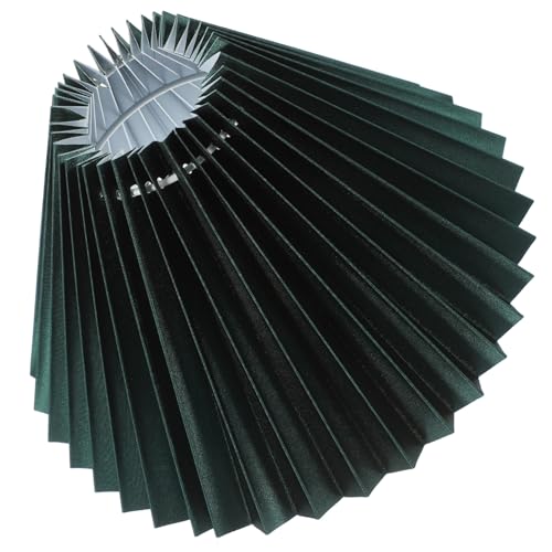 HORIALENCE Vintage Plissee Lampenschirm Grün Runder Stoff Lampenschirm für Tischlampen Fassung Robust und Multifunktional Geeignet für Schreibtisch und Nachttischlampen Dekorativ und HORIALENCE Vintage Plissee Lampenschirm Grün Runder Stoff Lampenschirm für Tischlampen Fassung Robust und Multifunktional Geeignet für Schreibtisch und Nachttischlampen Dekorativ und von HORIALENCE