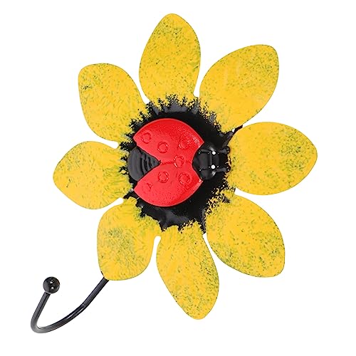 HORIALENCE Wandhaken Blumenform aus Dekorativer Hutaufhänger für Mäntel Taschen Handtücher Schlüssel Küchen und Badezimmerhaken Farbenfrohe Wandgarderobe von HORIALENCE