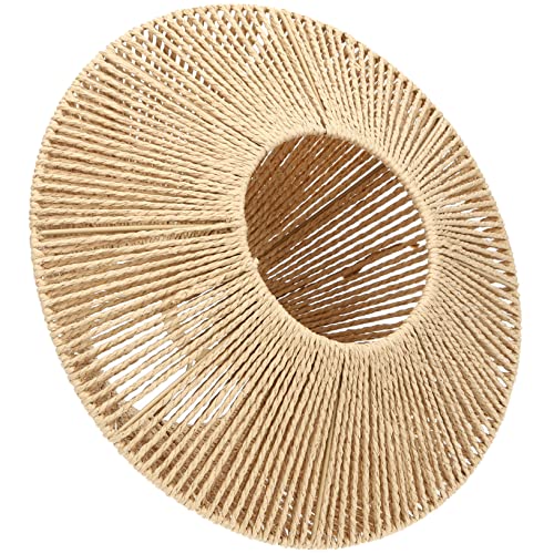 HORIALENCE Woven Lampenschirm Retro Hängelampe Gewebter Lampenschutz für Schlafzimmer Wohnzimmer Küche Diffuses Licht für Warmes für Zuhause Gastronomie von HORIALENCE