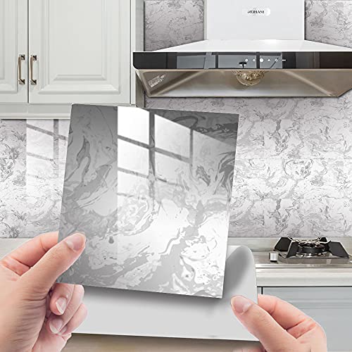 HORIWE Fliesenaufkleber Marmorierung 10x10cm Wandfliese Aufkleber 20 Stück PVC Fliesensticker Fliesen Folie Selbstklebende Tapete Wasserdicht Wandaufkleber für Küche, Schrank, Möbel, Tisch HORIWE Fliesenaufkleber Marmorierung 10x10cm Wandfliese Aufkleber 20 Stück PVC Fliesensticker Fliesen Folie Selbstklebende Tapete Wasserdicht Wandaufkleber für Küche, Schrank, Möbel, Tisch von HORIWE