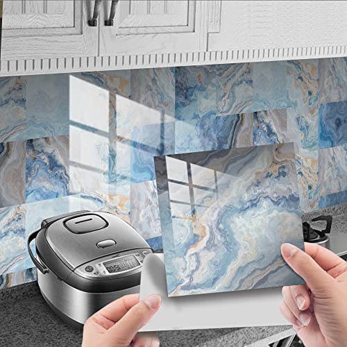 HORIWE Fliesenaufkleber Marmorierung 10x10cm Wandfliese Aufkleber 20 Stück PVC Fliesensticker Fliesen Folie Selbstklebende Tapete Wasserdicht Wandaufkleber für Küche, Schrank, Möbel, Tisch HORIWE Fliesenaufkleber Marmorierung 10x10cm Wandfliese Aufkleber 20 Stück PVC Fliesensticker Fliesen Folie Selbstklebende Tapete Wasserdicht Wandaufkleber für Küche, Schrank, Möbel, Tisch von HORIWE