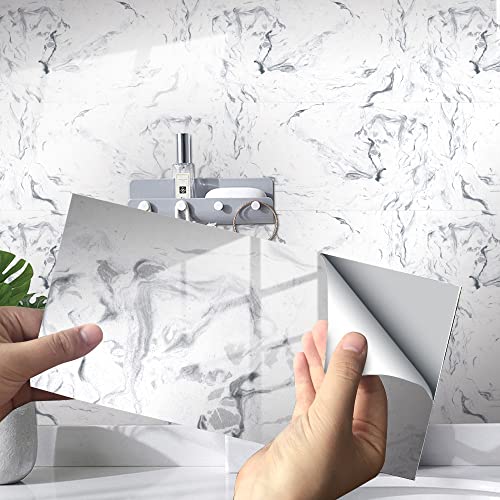 HORIWE Fliesenaufkleber Marmorierung 12x6 Inch Wandfliese Aufkleber 32 Stück PVC Fliesensticker Fliesen Folie Selbstklebende Tapete Wasserdicht Wandaufkleber für Küche, Schrank, Möbel, Tisch HORIWE Fliesenaufkleber Marmorierung 12x6 Inch Wandfliese Aufkleber 32 Stück PVC Fliesensticker Fliesen Folie Selbstklebende Tapete Wasserdicht Wandaufkleber für Küche, Schrank, Möbel, Tisch von HORIWE