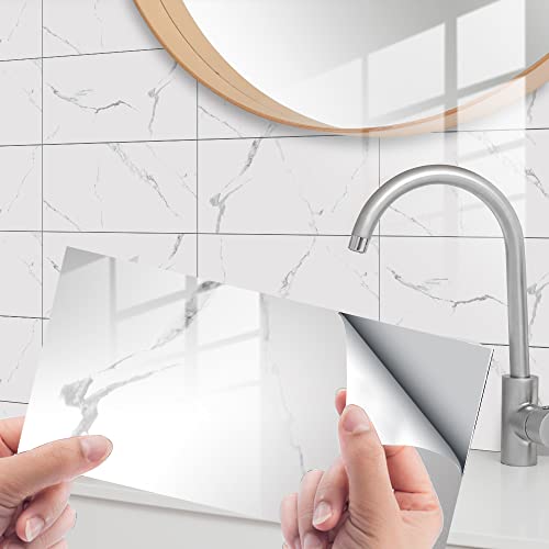 HORIWE Fliesenaufkleber Marmorierung 12x6 Inch Wandfliese Aufkleber 32 Stück PVC Fliesensticker Fliesen Folie Selbstklebende Tapete Wasserdicht Wandaufkleber für Küche, Schrank, Möbel, Tisch HORIWE Fliesenaufkleber Marmorierung 12x6 Inch Wandfliese Aufkleber 32 Stück PVC Fliesensticker Fliesen Folie Selbstklebende Tapete Wasserdicht Wandaufkleber für Küche, Schrank, Möbel, Tisch von HORIWE