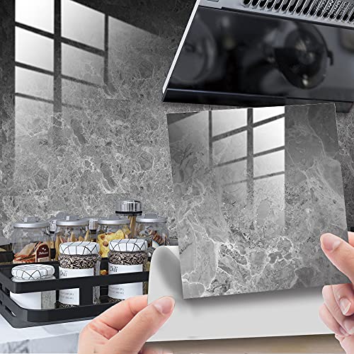 HORIWE Fliesenaufkleber Marmorierung Wandfliese Aufkleber 20 Stück PVC Fliesensticker Fliesen Folie Selbstklebende Tapete Wasserdicht Wandaufkleber für Küche, Schrank, Möbel, Tisch HORIWE Fliesenaufkleber Marmorierung Wandfliese Aufkleber 20 Stück PVC Fliesensticker Fliesen Folie Selbstklebende Tapete Wasserdicht Wandaufkleber für Küche, Schrank, Möbel, Tisch von HORIWE