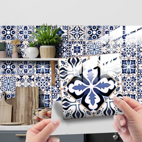 HORIWE Fliesenaufkleber Mosaic Kristallschicht 10x10cm Wandfliese Aufkleber 24 Stück PVC Fliesensticker Fliesen Folie Selbstklebende Tapete Wasserdicht Wandaufkleber für Küche, Schrank, Möbel, Tisch HORIWE Fliesenaufkleber Mosaic Kristallschicht 10x10cm Wandfliese Aufkleber 24 Stück PVC Fliesensticker Fliesen Folie Selbstklebende Tapete Wasserdicht Wandaufkleber für Küche, Schrank, Möbel, Tisch von HORIWE