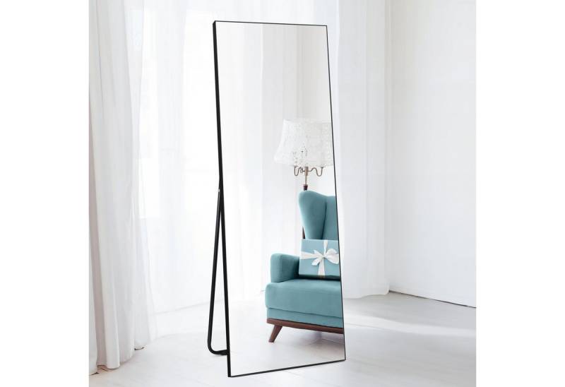 HORLIMER Ganzkörperspiegel Flexibler Standspiegel Wandspiegel, Klare Sicht, Sicherheitsglas, 140x51cm, Sicherheitsglas – Perfekt für Schlafzimmer & Ankleidezimmer von HORLIMER