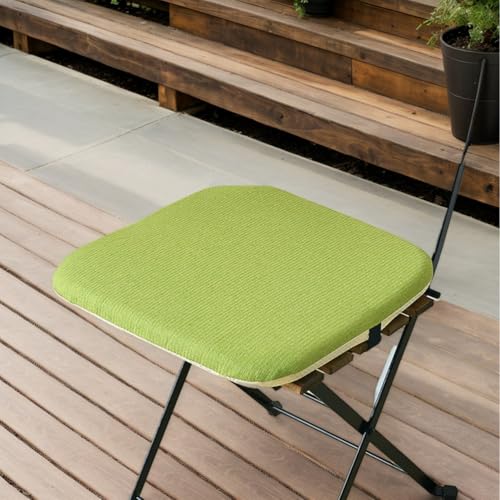 Garten 50 X 50 rutschfest Quadratisch Baumwolle Leinen 4Er Set Memory Foam Küchenstuhlkissen Mit Bändern Wohnzimmer Terrasse Kissen Für Esszimmerstühle,B,Set of 1 von HORLSKI