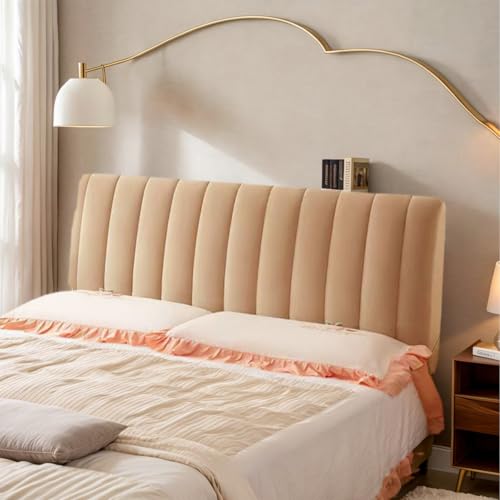HORLSKI Kopfteil-Bezüge Elastischer Kopfteil-Schutzbezug Für Bett Mit Kopfteil-Bezugsfüllung in Größen Einzelbett Doppelbett King-Size-Bett Für Schlafzimmerdeko,B,130cm von HORLSKI