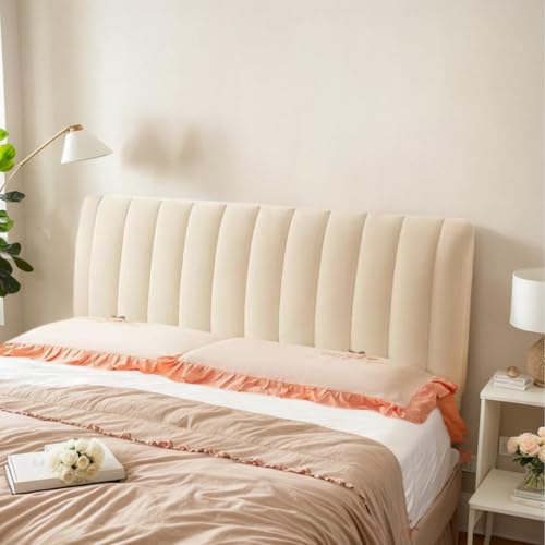 HORLSKI Kopfteil-Bezüge Elastischer Kopfteil-Schutzbezug Für Bett Mit Kopfteil-Bezugsfüllung in Größen Einzelbett Doppelbett King-Size-Bett Für Schlafzimmerdeko,E,160cm von HORLSKI