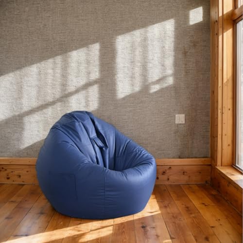 HORLSKI Sitzsackbezug Wasserbeständig Ohne Füllung Für Den Außenbereich Und Innenbereich Birnenförmig Polyester Geeignet Für Wohnzimmer Garten,M,100 * 110cm von HORLSKI