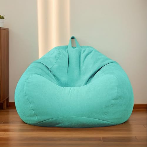 HORLSKI Sitzsackhülle Birnenform Aus Wasserbeständigem Polyester Schlafzimmerstühle Für Erwachsene Sitzsackstühle Für Wohnzimmermöbel Ohne Füllung Und Ohne Futter,D,90 * 110cm von HORLSKI