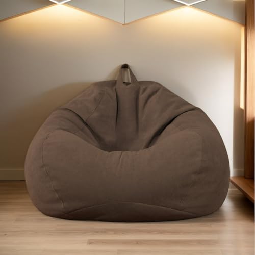 HORLSKI Sitzsackhülle Birnenform Aus Wasserbeständigem Polyester Schlafzimmerstühle Für Erwachsene Sitzsackstühle Für Wohnzimmermöbel Ohne Füllung Und Ohne Futter,E,80 * 90cm von HORLSKI