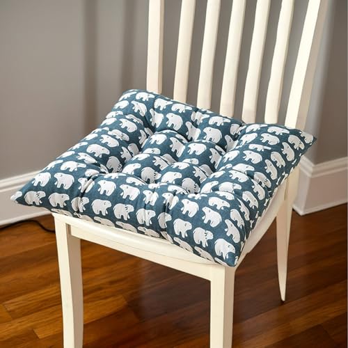 Polyester Stuhlkissen Für Esszimmerstühle Quadratisch 40 X 40 cm Große Küchenstuhlpolster Mit Bändern Verdicktes Stuhlkissen Wohnzimmer Terrasse,F,Set of 2 Polyester Stuhlkissen Für Esszimmerstühle Quadratisch 40 X 40 cm Große Küchenstuhlpolster Mit Bändern Verdicktes Stuhlkissen Wohnzimmer Terrasse,F,Set of 2 von HORLSKI