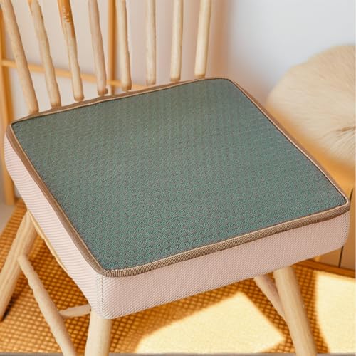 Terrasse Bequeme Sitzkissen Für Drinnen Und Draußen Rattan 50 X 50 cm Große Stuhlkissen Quadratisch rutschfeste Stuhlpolster Garten,I,4 Count(Pack of 1) von HORLSKI