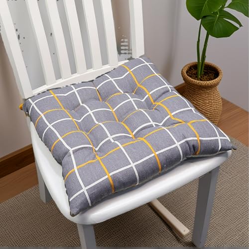 Verdickt Stuhlkissen Für Esszimmerstühle Terrasse 40 X 40 Sitzkissen Wohnzimmer Quadratisch Sitzpolster Für Den Innenbereich Mit Bändern Garten Polyester,O,Set of 4 Verdickt Stuhlkissen Für Esszimmerstühle Terrasse 40 X 40 Sitzkissen Wohnzimmer Quadratisch Sitzpolster Für Den Innenbereich Mit Bändern Garten Polyester,O,Set of 4 von HORLSKI