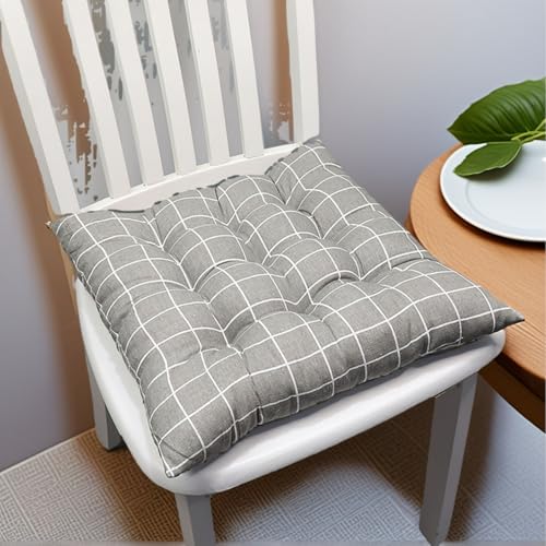Verdickt Stuhlkissen Für Esszimmerstühle Terrasse 40 X 40 Sitzkissen Wohnzimmer Quadratisch Sitzpolster Für Den Innenbereich Mit Bändern Garten Polyester,R,Set of 2 Verdickt Stuhlkissen Für Esszimmerstühle Terrasse 40 X 40 Sitzkissen Wohnzimmer Quadratisch Sitzpolster Für Den Innenbereich Mit Bändern Garten Polyester,R,Set of 2 von HORLSKI